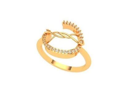 earring pendants rings printable model p1700 3d print earrings render cad cam wax jewelry gold diamond valentine horsetoe toe silver 3d print model - Mito3D