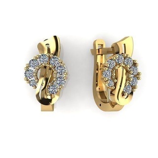 earring stones 3d printing gold silver jewelry platinum design diamond printable jewellery fashion gem ruby sapphire jewel luxury women earrings 3d print model - Mito3D