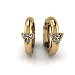 orecchino pietre 3d stampa oro argento gioielleria platino design diamante stampabile moda gemma rubino zaffiro gioiello lusso donne orecchini 3d print model - Mito3D