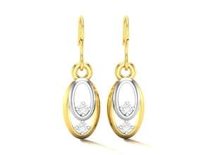 earrings 3166 Ohrringe Bolzen Reifen Huggies Diamant Schmuck Gold Juwel Silber druckbar 3d print model - Mito3D