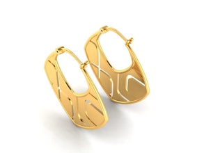 boucles d'oreilles 4393 bijoux imprimable gemme diamant or bijou brillant boucle d'oreille 3d print model - Mito3D