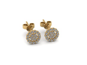 earrings jewelry shine earring beauty diamond jewellery jewel gold silver printable fashion shining 3d print model - Mito3D