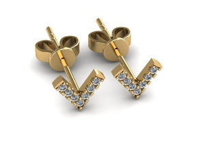 earrings jewelry earring shine women girls beauty fashin magic trendy stud jewel gold silver printable rings 3d print model - Mito3D