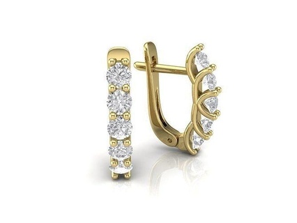 earrings gold jewelry silver printable rings engagement wedding jewel jewellery gem platinum diamond ring brilliant pendant 3d print model - Mito3D