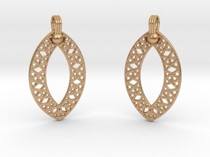 earrings pendientes design fashion precious jewelry 3d print model - Mito3D