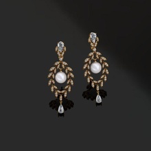 earrings jewelry platinum silver brilliant gold gem aquamarine amethyst emerald ruby tanzanit citrine garnet lazuli agate coral earring cacholong malachite 3d print model - Mito3D