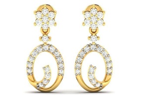 orecchini orecchino oro gioielleria argento stampabile diamante gioiello nozze gemma squillare sterlina bianca Fidanzamento brillante braccialetto moda bellezza 3d print model - Mito3D