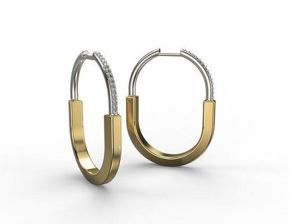 küpe 022 takı altın gümüş yazdırılabilir mücevher nişan düğün helikopter Chanel graf Tiffany Bvlgari Bulgar bulgarca elmas lüks platin 3d print model - Mito3D