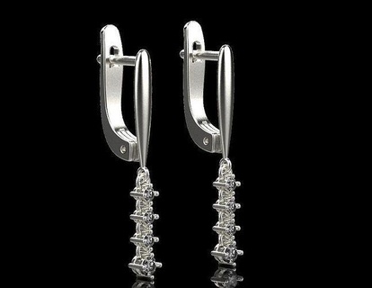 orecchini 10472 squillare anelli orecchino oro argento bianca diamante nozze Fidanzamento gioielleria stampabile gioiello brillante sterlina 3d print model - Mito3D