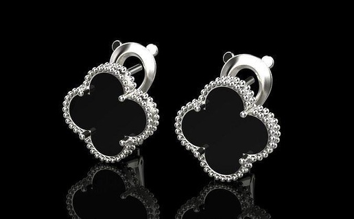 earrings 30145 jewelry earring jewellery cad 3d 3dmodel modelling rhino matrix rhinoceros keyshot rend rendering print printing chopard bulgari tifani 3d print model - Mito3D