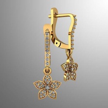 earrings 35 jewelry luxury gold precious shining silver jewel brilliant gem 3dearrings 3d 3djewel 3djewelry 3djewellery earring sapphire printable 3d print model - Mito3D