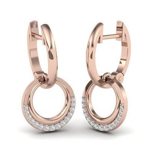 boucles d'oreilles 3d or bijoux luxe platine gemme brillant diamant bague mode beauté boucle d'oreille bracelet saphir argent rubis 3d print model - Mito3D