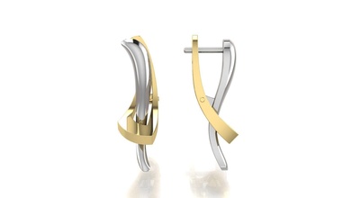 orecchini 3d Stampa modello gioielleria oro nozze argento platino gemma brillante orecchino diamant moda bellezza sterlina diamante squillare acciaio metallico 3d print model - Mito3D