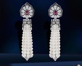 earrings 3d print model jewelry jewellery jewelery gold accessory silver gem diamond pearl 3d print model - Mito3D
