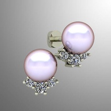 Ohrringe 48 Schmuck kostbar Sekt gold Silber Juwel bedruckbar ist 3d 3d-Edelstein Perle 3d-Perlen Diamant Perlen Luxus 3d print model - Mito3D