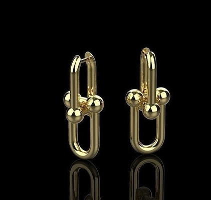 earrings 51260 jewelry 3d 3dmodel cartie chopard bulgari tiffani modelling rend rendering print printing cad matrix rhino keyshot 3d print model - Mito3D