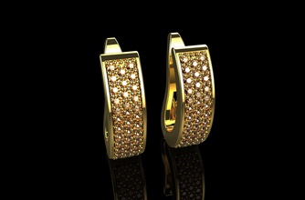 Ohrringe 5 Schmuck gold Silber diamond genial gem Ohrring Mode-Schönheit - Armband Diamant-ring ruby Bekleidung brillant Saphir diamant Hochzeit Juwel weiß sterling 3d print model - Mito3D
