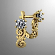 küpe 53 takı lüks altın mücevher elmas doğum günü hediye parlak 3d aksesuar yüzük yazdırılabilir 3d print model - Mito3D
