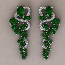earrings ae1400135 jewelry woman earring jewllery gems jewellery jewel diamond 3d print model - Mito3D