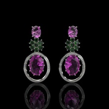 earrings andromeda classic jewelry jewel 3d design earring stl 3dm jewels jewellery diamond precious gems 3d print model - Mito3D