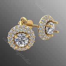 earrings bi 15 luxury jewelry earring diamond brilliant printable jewel 3d jewellery fashion gold silver modern gems gem shining design ring elegant 3d print model - Mito3D