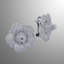 orecchini bi 1 gioielli il design gemme i diamanti gli oro bella gemma gioiello orecchino moda anello di stampabile argento brillante Anello 3d 3d print model - Mito3D