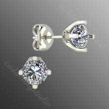 orecchini bi 8 oro lusso gioielleria perla nero 3d 3dpearl 3dearring 3djewel gioiello 3djewelry 3djewellery diamante gemma argento squillare splendente moda 3d print model - Mito3D