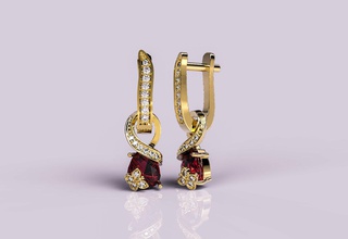 earrings butterfly jewelry beautifully fantasy girl gold gracefully jeweller challenge lady original platinum pleasantly precious ring silver wedding woman brillant luxury 3d print model - Mito3D