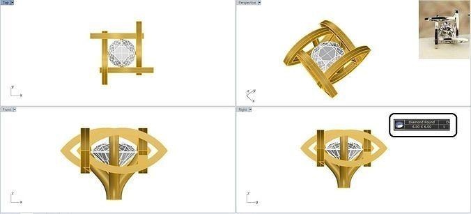 küpe cad dosya kulak takı altın elmas mücevher moda küçük 3d print model - Mito3D