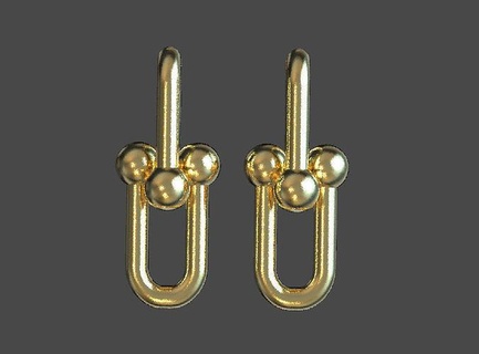 earrings chain jewelry diamond tiffany bracelet jewellery brilliant tifany rings ring gold pendant tiffani 3d print model - Mito3D