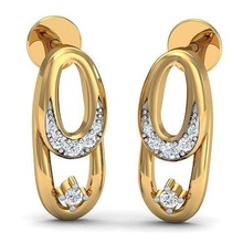 orecchini diamante gioielleria femmina stampabile cad esclusivo oro orecchino moda brillante regalo gemma 3dm 3ds stl cnc donna gioiello 3d print model - Mito3D