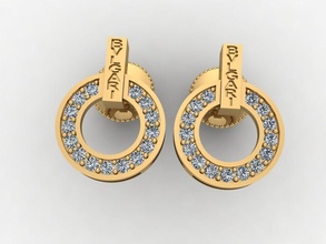 boucles d'oreilles diamant 131 pendentifs Collier or secours trangsuc thoitrang bijoux étoile 3dprint boucle d'oreille hoatai bongtai bvl 3d print model - Mito3D