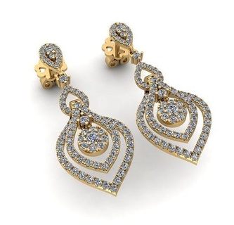 boucles d'oreilles diamant 39 bijoux or gemme traverser argent secours caythanhgia vangbac Kimcuong boucle d'oreille bongtai hoatai bijou bague imprimable 3d print model - Mito3D