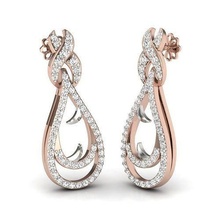 boucles d'oreilles diamant bijoux impression 3dprinted imprimable conception bijou d'or mode or prototypage argent femmes gemme boucle d'oreille bague 3d print model - Mito3D