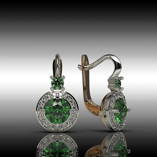 boucles d'oreilles diamants bijoux or argent cnc 3dprinted mode conception imprimable bijou impression prototypage délicat boucle d'oreille 3d print model - Mito3D