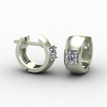 aretes de diamantes la joyería oro sterling joya brillante ruby zafiro diamant imprimible vintag esmeralda plata el diamante 3d print model - Mito3D