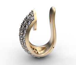 Ohrringe Kante Gold Silber Mode Schönheit Stil klassisch Geschenk Juwel Sterling Schmuck 3d print model - Mito3D