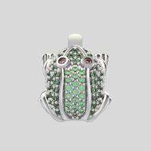 Ohrringe Frosch Edelsteine Schmuck genial diamond gem gold Juwel bedruckbar ist ring Silber gem-stone Tier weiblich Kröte 3d print model - Mito3D