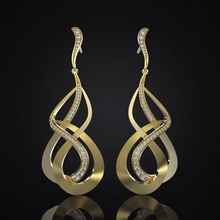 earrings hera jewelry earring jewels jewel jewelery jewels3d diamond jewellery precious jewllery gold gods vihad3d 3d print model - Mito3D