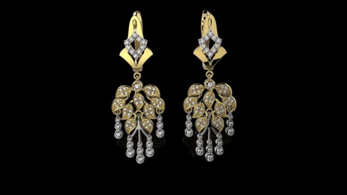 earrings j8 jewelry gold ring silver diamond gem jewel jewellery engagement printable wedding fashion white engagem brilliant 3d print model - Mito3D