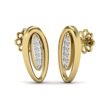 orecchini signore diamante gioielleria oro argento stampabile brillante orecchino moda bellezza Fidanzamento nozze 3d print model - Mito3D