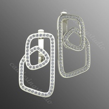 earrings lr3 luxury jewelry earring diamond brilliant printable jewel 3d jewellery fashion gold silver modern gems gem shining design ring elegant 3d print model - Mito3D