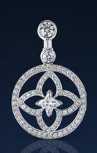 orecchini lv cg257 design amore attività commerciale tritare gioielleria argento oro diamante moda engagement nozze stampabile 3d print model - Mito3D