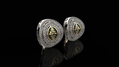 Ohrringe n31 Schmuck gold ring sterling Juwel Silber Diamant-ring genial Mode-ring diamant gem Ohrring Mode-Schönheit bedruckbar ist engagem weiß diamond 3d print model - Mito3D