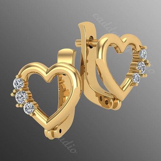 boucles d'oreilles od84 luxe bijoux brillant imprimable boucle d'oreille bijou 3d mode diamant moderne anniversaire platine argent engagem bague or 3d print model - Mito3D