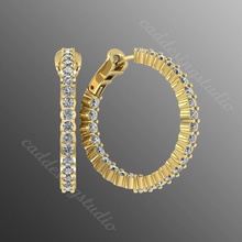 orecchini pl 11 gioielleria gemma lusso stampabile gioiello gioielli oro verde gemme argento regalo originale orecchino moda 3d engagement brillante design 3d print model - Mito3D