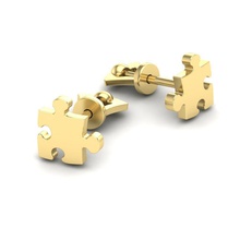 earrings puzzles jewelry maze 3dprinter solve cube geometric shape 3d print model - Mito3D