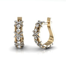tiffany orecchini orecchino oro gioiello stampabile sterlina diamante argento gemma brillante gioielleria 3d stampa moda bellezza macchiato fidanzamento squillare marca rinoceronte 3d print model - Mito3D