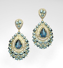 boucles d'oreilles anneau bijoux de luxe gem 14k 18k d'argent d'autres 3d print model - Mito3D