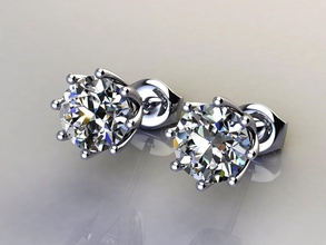 orecchini diamanti oro bianca orecchino perle gioielleria fidanzamento argento prototipazione nozze diamante cad gioiello squillare gruppo musicale collana perla capi abbigliamento gratuito 3d print model - Mito3D